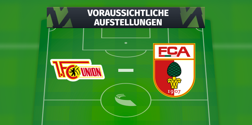 1. FC Union Berlin – FC Augsburg: Die voraussichtlichen Aufstellungen