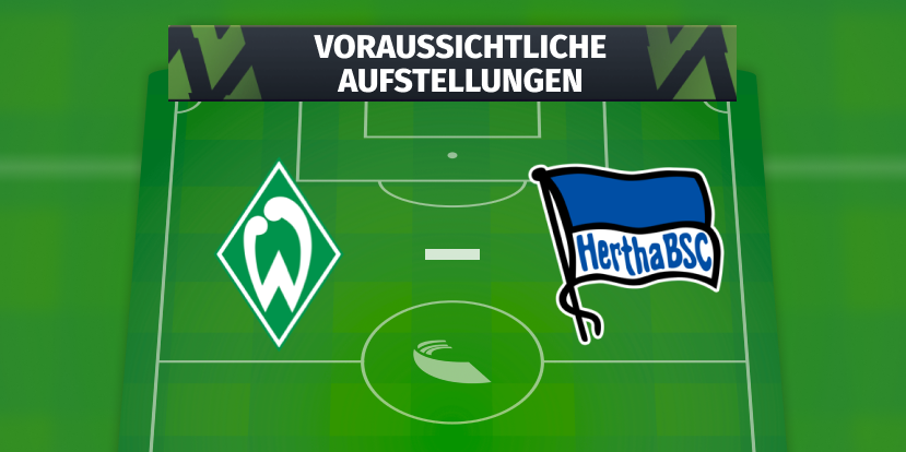 SV Werder Bremen – Hertha BSC: Die voraussichtlichen Aufstellungen